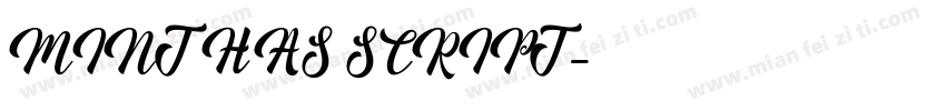 MINTHAS SCRIPT字体转换